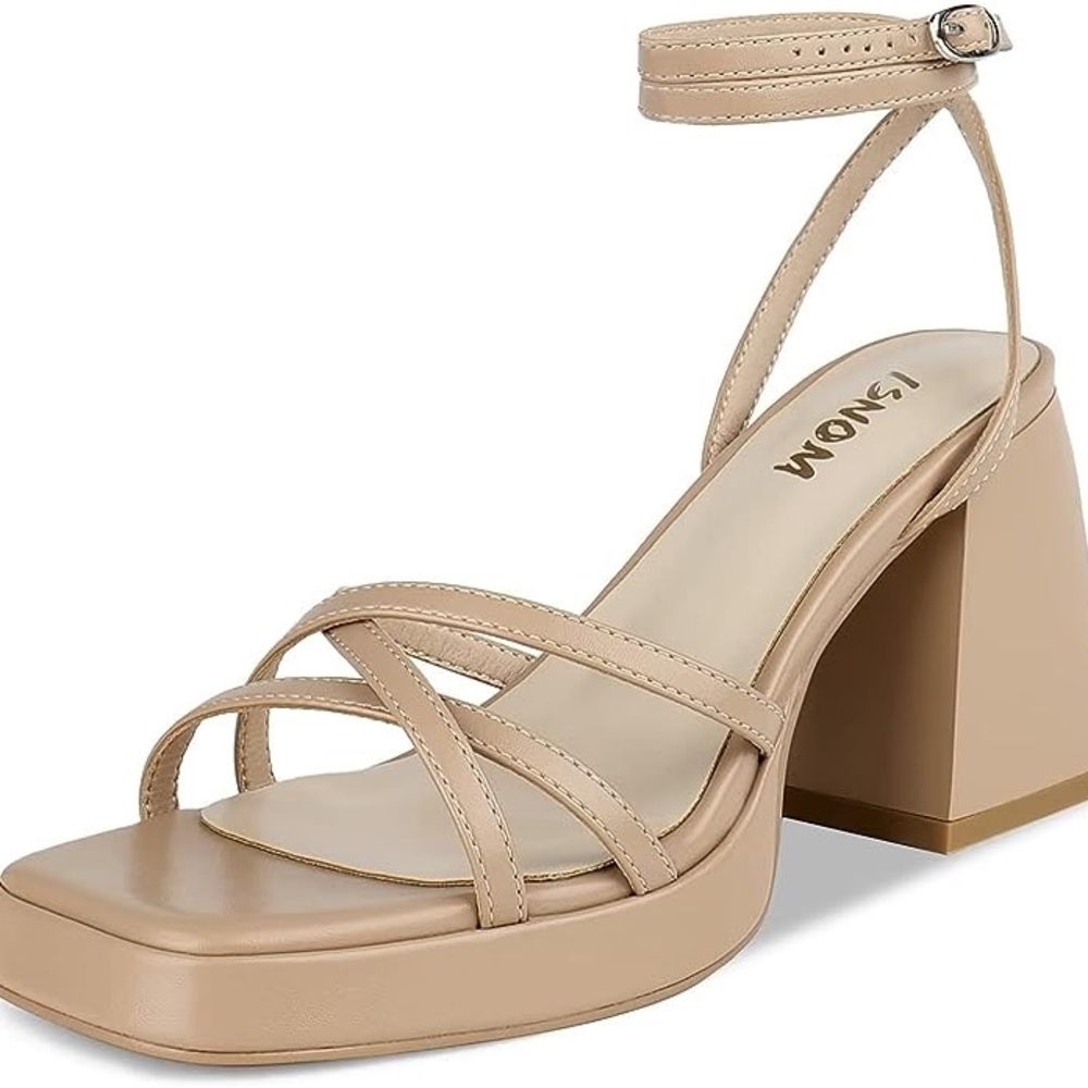 Platform heeled sandals